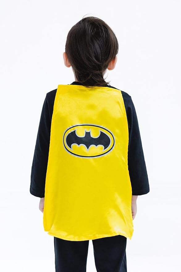 WARNER BROS. Justice League Batman Superman Lightweight Breathable Baby Zip Up Costume Coverall with Cape Newborn to Kid