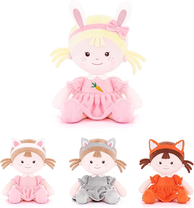 Onetoo Bunny Costume Baby Doll - Soft, Pink Rabbit Doll
