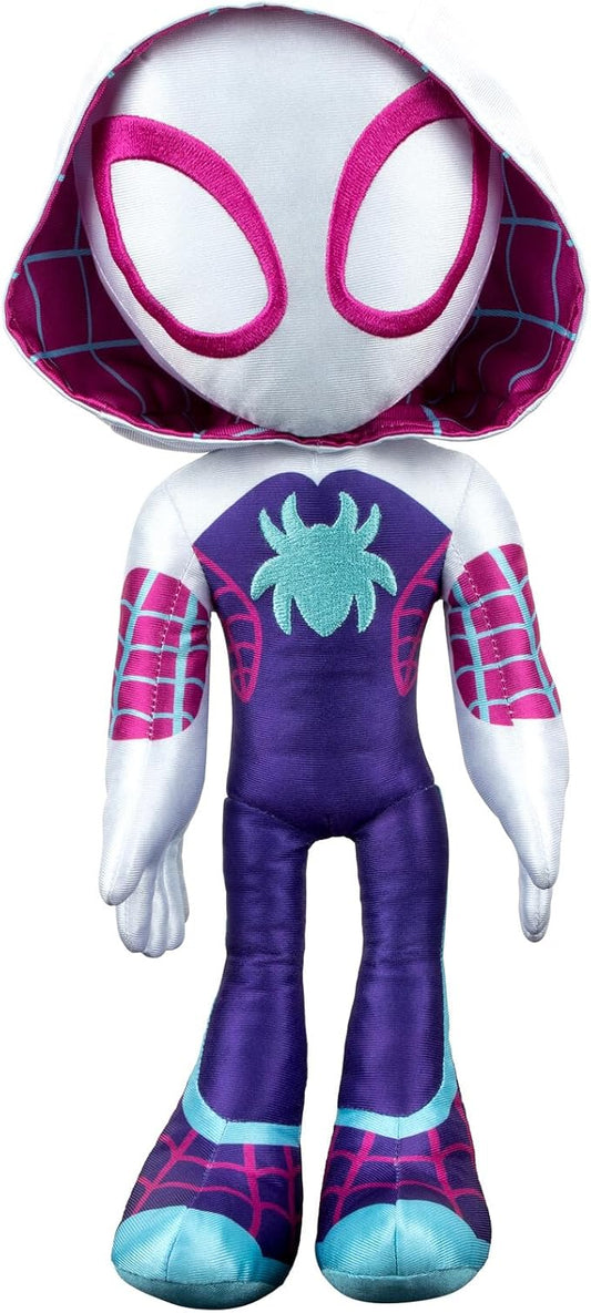 MARVEL Spidey and His Amazing Friends - My Friend Ghost-Spider 16” Plush with Sounds - Superhero Toys for Kids 3 and Up