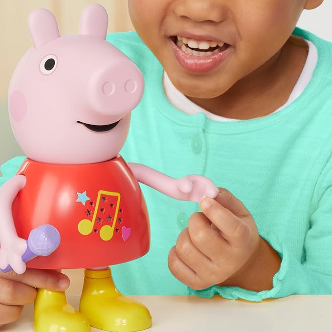 PEPPA PIG Talk & Sing Peppa Doll, Musical Toy with 50+ Sounds, Phrases, and Songs, Preschool Toys for 3 Year Old Girls and Boys and Up