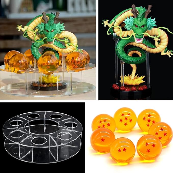 Model Set Includes a Dragon Sculpture, 1.7 in Crystal Ball, LED Base and a Gift Box. Home Decoration and is Also a Suitable Gift for Halloween and Christmas