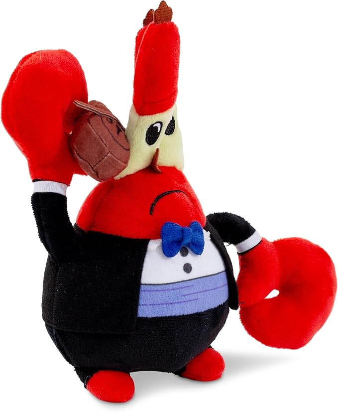 Nickelodeon Spongebob Squarepants Mr. Krabs World's Smallest Violin 10-Inch Collector Plush Toy, Large Soft Stuffed Animal