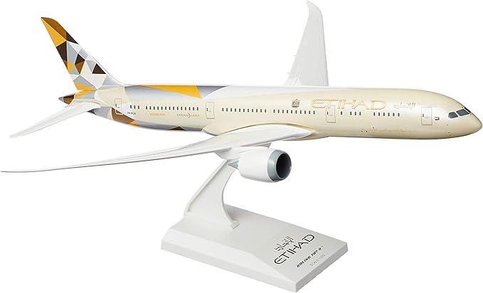 Skymarks Daron Etihad 787-9 Airplane Model (1/200 Scale)