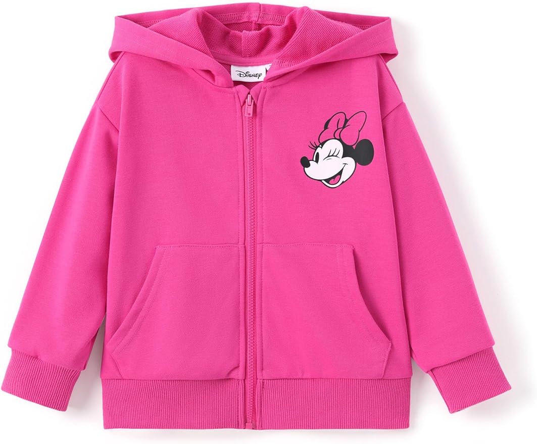 Disney Frozen Stitch Princess Minnie Mickey Spiderman Girls/Boys Zip Up Hoodie Fall Zipper Sweatshirt Jacket Toddler-Big Kid