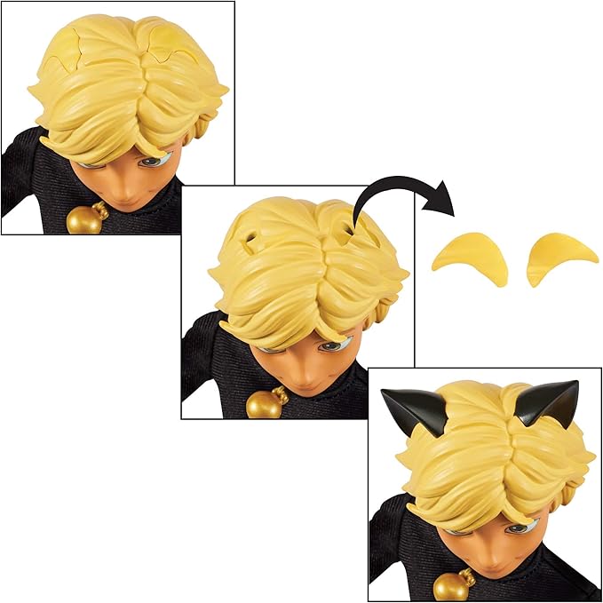 Miraculous Ladybug Superhero Secret Adrien with Cat Noir Outfit by Playmates Toys