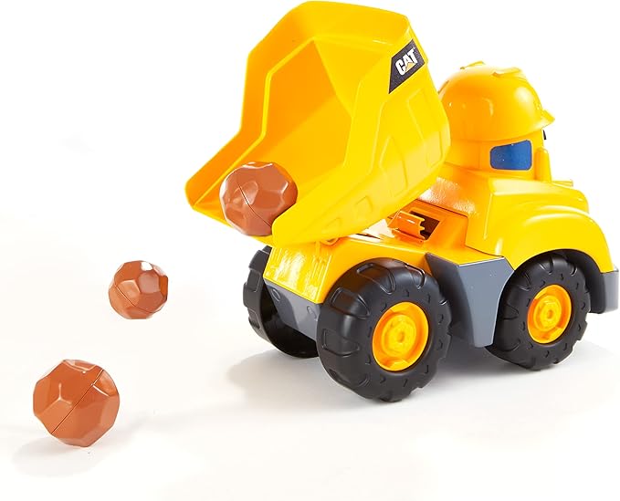 CAT Construction Toys, Buddies Preschool Dump Truck, Junior Crew, Interactive, Moving, Lights & Sounds, For Ages 2 and Older
