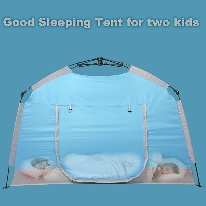 Easy Set Up Kids Playhouse with Nice LED Light Strip and 3 Large Opens,Portable Children Play Tent & Privacy Room for Indoor & Outdoor Games with Carry Bag-Free Space for Toddlers-Birthday Gifts