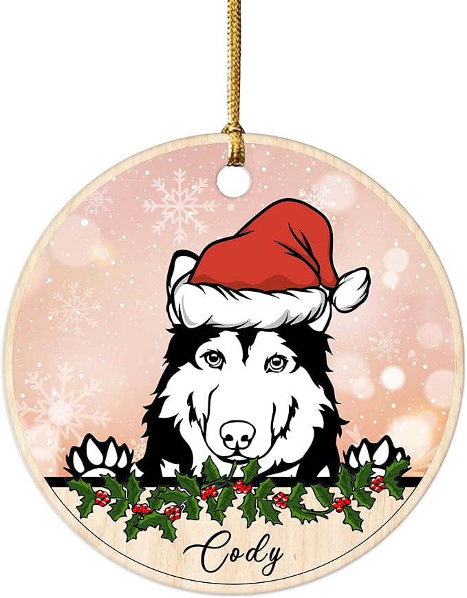 Personalized Dog Ornaments for Christmas Tree, Custom Pet Christmas Ornament 2025, Puppy 1st Xmas Gifts, Custom Dogs Ornament Christmas, Dog Lovers Gift for Christmas Tree Decoration