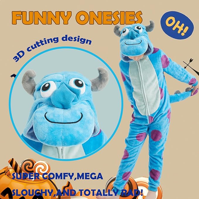 SWEETXIN Unise Kids Jumpsuit Cosplay Onesie One Piece Suit for Girls Boys Halloween Character Costume Dress Up Party