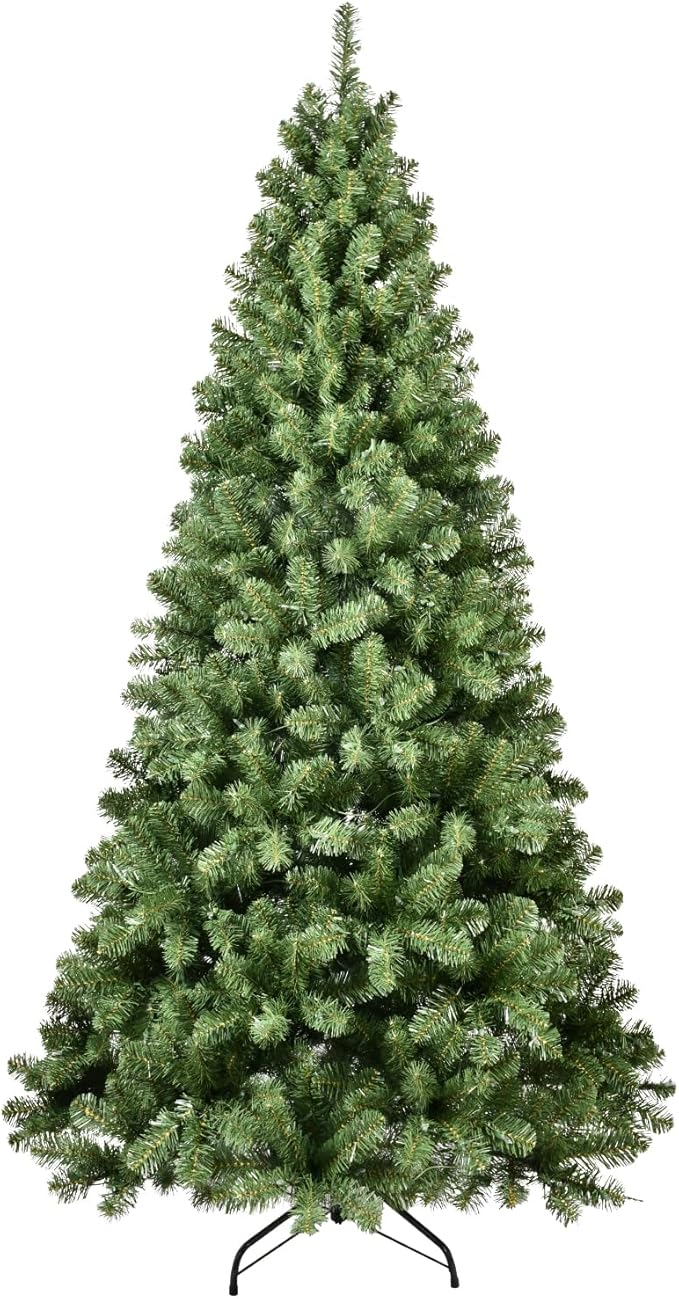 Kadunmina 9FT Artificial Christmas Tree, Premium Unlit Hinged Fake Xmas Tree with 1910 Branch Tips, Green Realistic Holiday Trees for Home, Office, Foldable Metal Stand