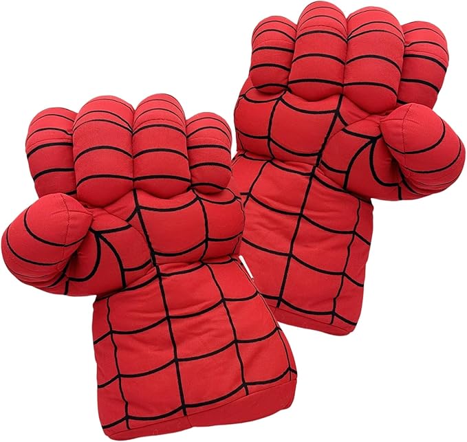 Superhero Gloves Cosplay, Costumes Gloves, Boxing Gloves,Superhero Toys Big Soft Plush Gloves Pair for Boys, Birthday,Gift