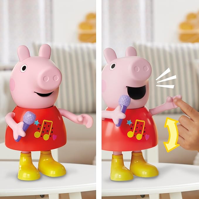PEPPA PIG Talk & Sing Peppa Doll, Musical Toy with 50+ Sounds, Phrases, and Songs, Preschool Toys for 3 Year Old Girls and Boys and Up