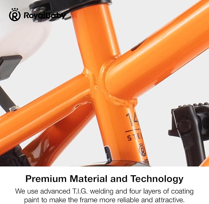 RoyalBaby Kids Bike Freestyle Classic & EZ Balance Pedal Switchable Bicycle, 12 14 16 18 Inch, 3-10 Years Toddler to Big Kids