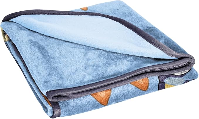 Jay Franco Bluey and Bingo Kids Throw Blanket - Plush 46" x 60" Toddlers Fade Resistant