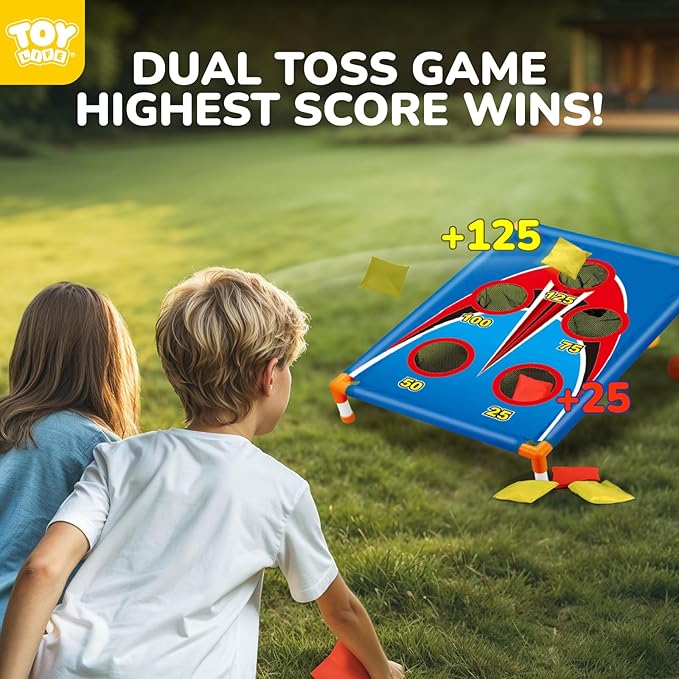 TOY Life Bean Bags Toss Carnival Games, Cornhole, Outdoor Toys for Kids Ages 4-8, Backyard Game Sports & Outdoor Play, Outside Toys for Ages 5-7, Family Lawn Yard Games Birthday Party, Gift for Boys