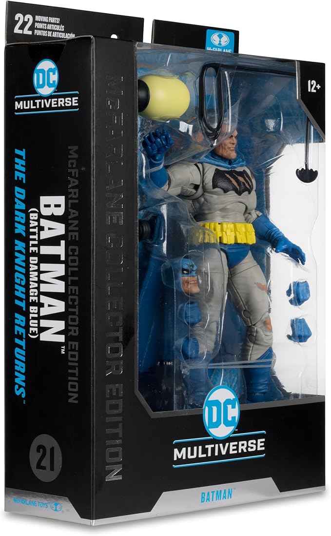 McFarlane Toys - DC Multiverse Batman Battle Damage Blue (The Dark Knight Returns) 7in Figure McFarlane Collector Edition #21