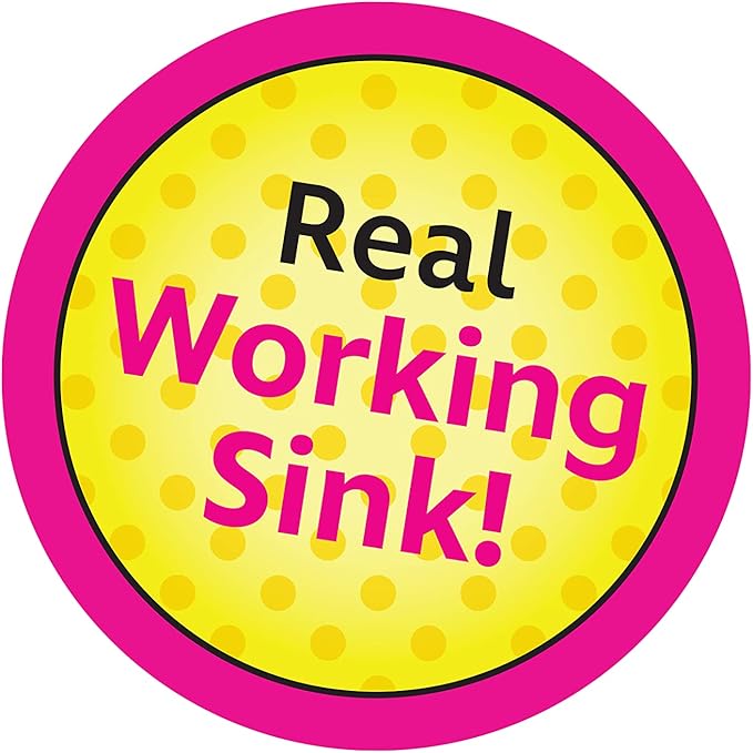 Minnie's Happy Helpers Magic Sink Set, Pretend Play Working Sink, Kids Toys for Ages 3 Up by Just Play