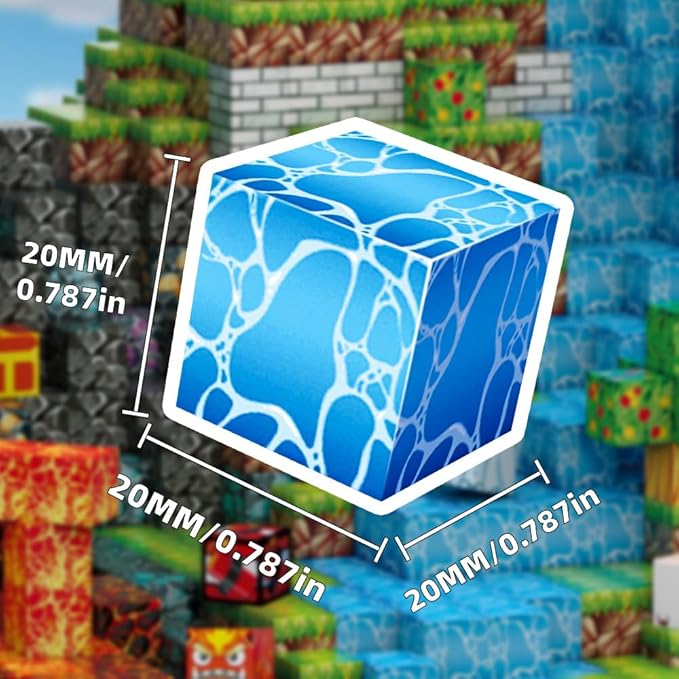 200pcs Magnetic Blocks, Magnetic Building Blocks Set, Kids Sensory Toy for Toddlers STEM Learning, Stacking Magnets for Kids，0.8" Large Size