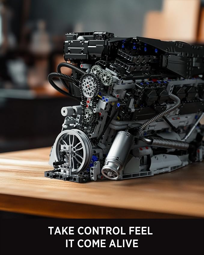 Nifeliz L6 Engine Building Set, Advanced Collector’s Engine Model Toy, Physical Science Educational Toy for Adults, Home or Office Display (2,820PCS, NF10316)