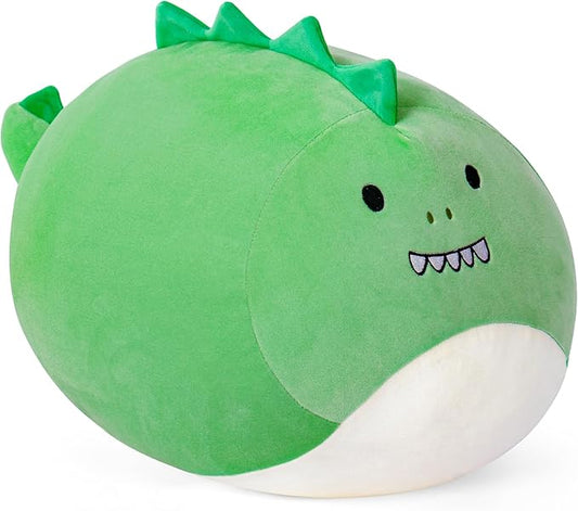 Wepop 20in Dinosaur Stuffed Animal Toys, Cute Giant Dino Pebble Plush Toy Throw Pillows Soft & Cuddly Plushies Dolls Birthday Gift for Kids