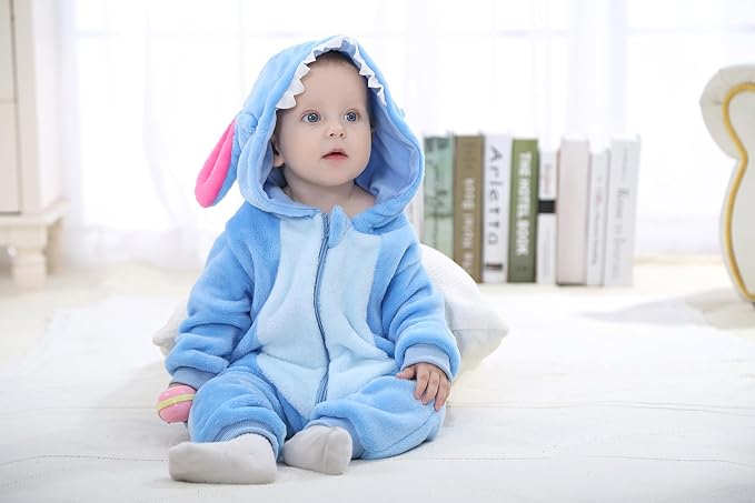 Dream cosplay Unisex Baby Costume,Baby Flannel Animal Halloween Home Clothing