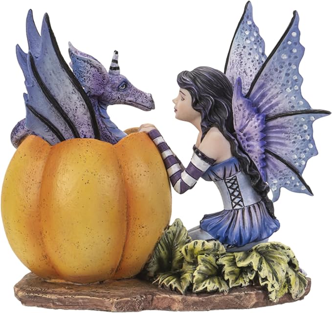 Pacific Giftware Dragon and Fairy Hide & Seek Figurine, Medieval Gothic Home and Bedroom Decor, Collectible Fantasy Decoration Figurine, 5.7 Inches