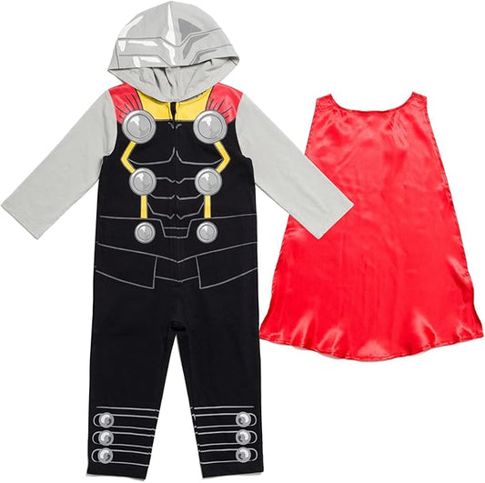 Marvel Avengers Spider-Verse Spider-Man Venom Iron Man Zip Up Cosplay Coverall Newborn to Little Kid