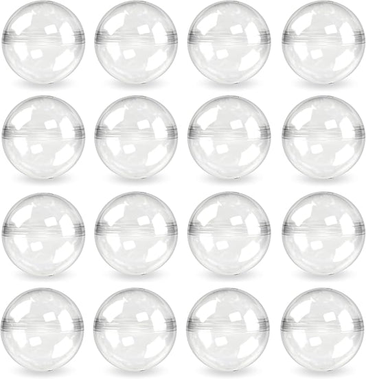 Entervending Vending Machine Empty Round Capsules 1.1” 500 pcs Bulk Capsule for Toy Gumball Machines Small Clear Containers Surprise for Kids Party Favor Prize