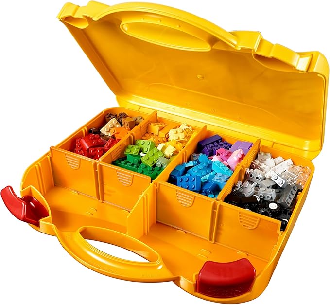 LEGO Classic Creative Suitcase 10713 - Includes Sorting Storage Organizer Case with Fun Colorful Building Bricks, Preschool Learning Toy for Kids, Boys and Girls Ages 4 Years Old and Up