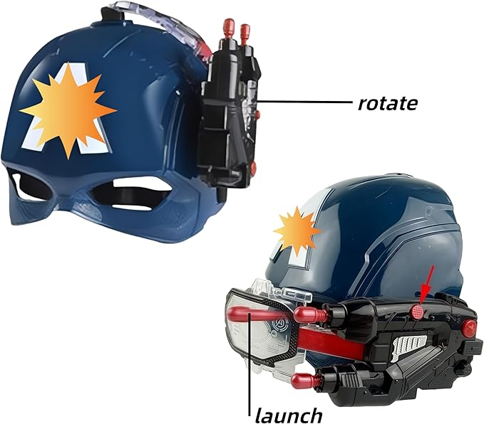 Kids Captain Shield Role Playing Set Kids Cloak with Captain Mask Costume Props Halloween Christmas Cosplay Dress Up for Boys & Girls gift