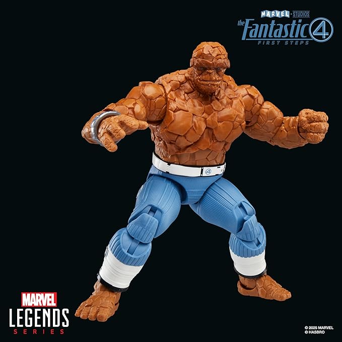Marvel Legends Series The Thing, The Fantastic Four: First Steps Ben Grimm Movie Collectible 6 Inch Action Figure Toy