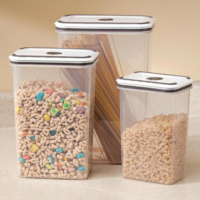 Miles Kimball Tall Food Storage Set, One Size Fits All, Clear