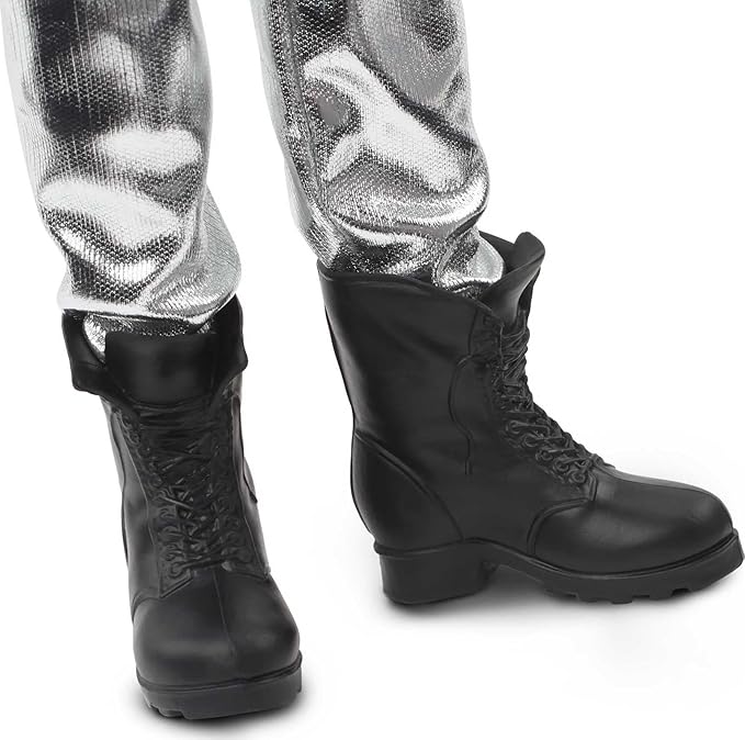 Barbie Signature Looks Ken Doll (Long Brunette Hair) Fully Posable Fashion Doll Wearing Black Tank Top & Metallic Pants, Gift for Collectors