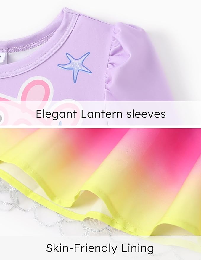 Peppa Pig Toddler Girls Dress for Fall Long Sleeve Tutu Dresses for Birthday Party Tulle Princess Dress Little Girl Size 2-6T