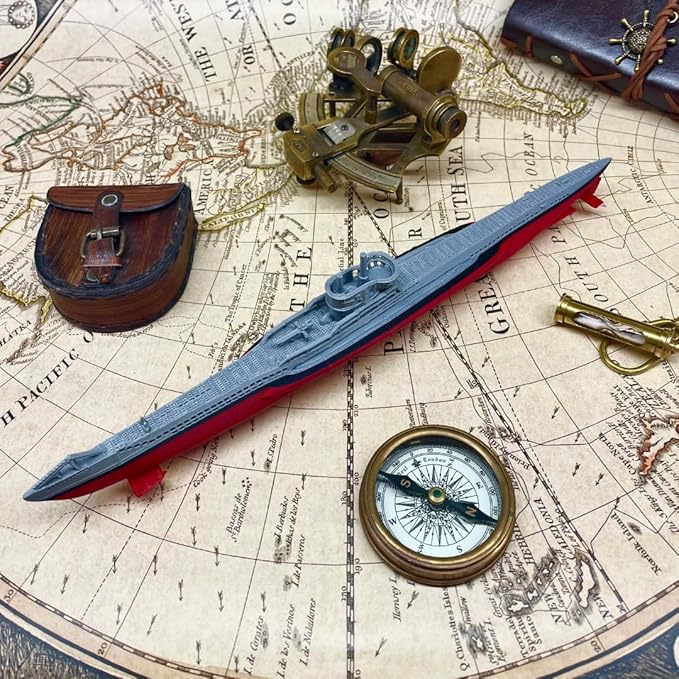 12” Uboat Submarine Model, Titanic Era Subarine, WW2 submarine, Titanic Toy, Titanic Model, Titanic Toys For Kids, Toy boat, Toy Ship (Uboat)