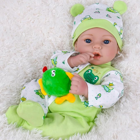Aori Reborn Baby Dolls Realistic 18 inch - Lifelike Newborn Babies That Look Real, Nice Gift Set for Kids, Parents-to-be, Grandparents