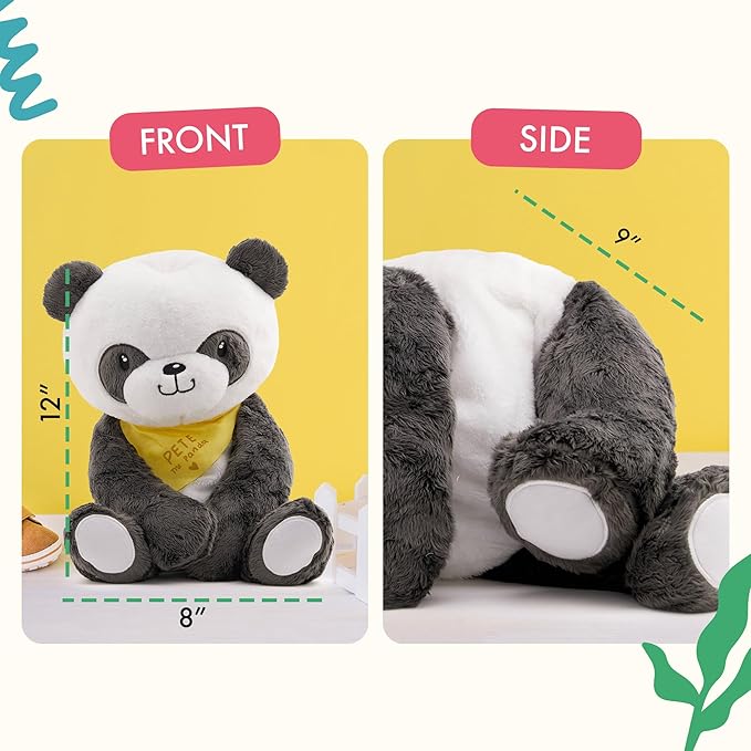 Lilly's Love Weighted Stuffed Animal, 5lb | Sensory Plush for Kids & Adults | Machine Washable Plushie w/Removable Inner | Calming Weighted Stuffed Animal for Anxiety, Pete The Panda