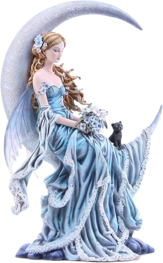 Pacific Giftware Four Elements Celestial Moon Fairy Figurine Earth Wind Frost Fire Collectible Figurine Nene Thomas Art Inspiration Official Licensed Collectible 12 Inch Tall (Wind)