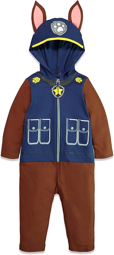 Paw Patrol Chase Marshall Skye Zuma Rubble Zip Up Cosplay Coverall Infant to Big Kid
