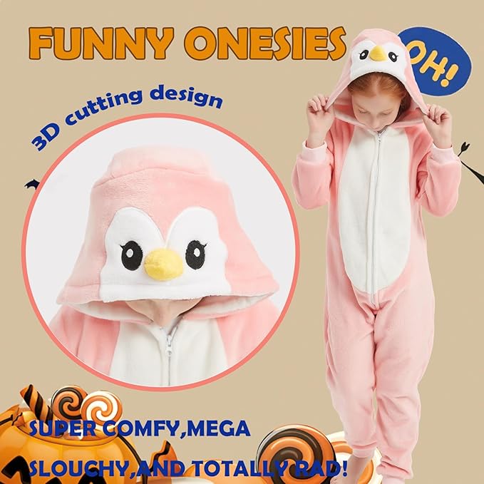 SWEETXIN Unise Kids Jumpsuit Cosplay Onesie One Piece Suit for Girls Boys Halloween Character Costume Dress Up Party