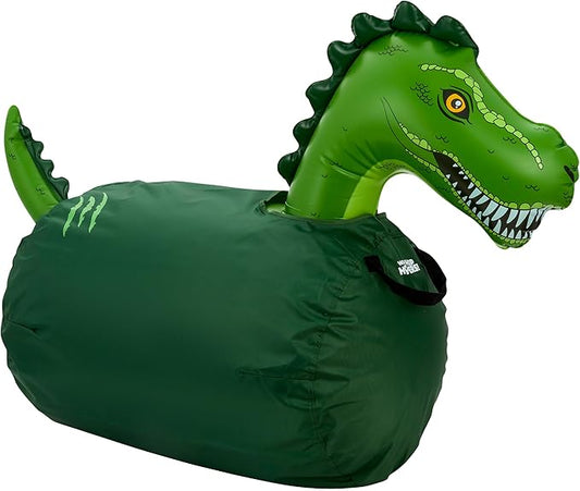 WADDLE Large Inflatable Bouncy Hopper - Ride On, Indoor, Outdoor Toys, Bouncy Horse for Girls and Boys, Durable, Easy Grip Handles, Dinosaur Toys, Kids, Up to 250lbs, Ages 5 and Up (Trex)