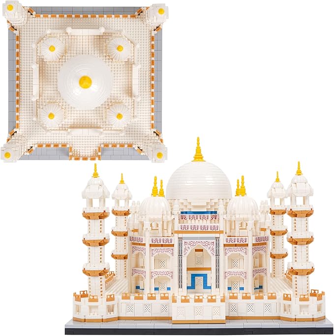 Micro Mini Blocks Architecture Taj Mahal Model Building Blocks Set Architecture Collection (4036 PCS)