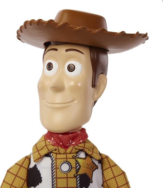 Mattel Disney Pixar Toy Story Talking Woody Action Figure & Accessory, Roundup Fun 12-inch Collectible with 30+ Sounds & Phrases