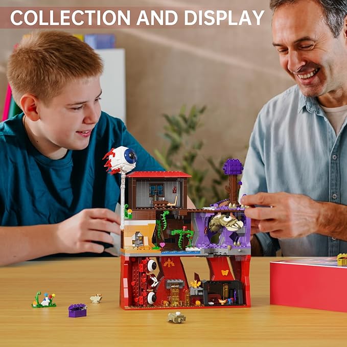 Sandbox Adventure Game Building Block Toys, Game Map Creative Building Toys, Eater of Worlds Compatible with Lego, Christmas Birthday Gift for Adult and Kids 12+ (1177Pcs)