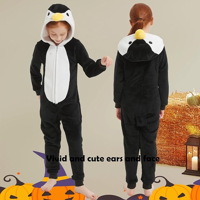 SWEETXIN Unise Kids Jumpsuit Cosplay Onesie One Piece Suit for Girls Boys Halloween Character Costume Dress Up Party