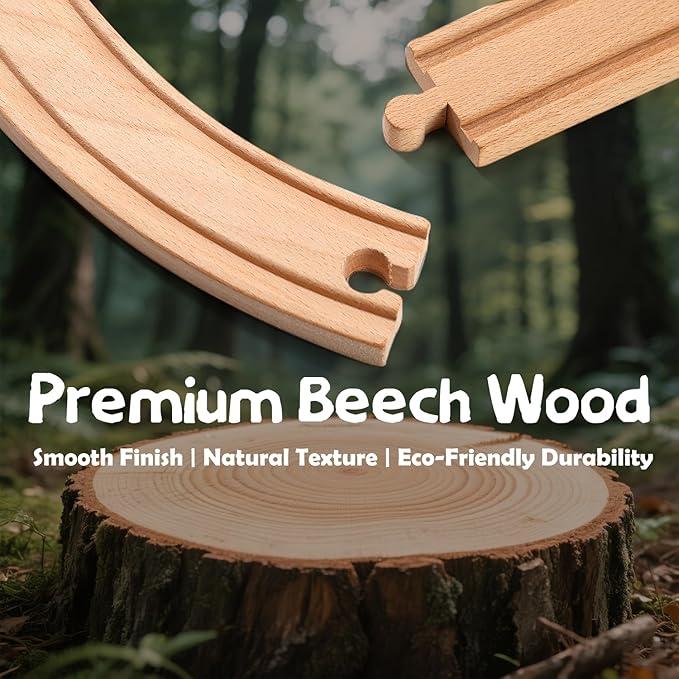 Electric Toddler Wooden Train Set Toy, 88 PCS Train Track Toys for 3 4 5 Years Old Kids, Boys and Girls