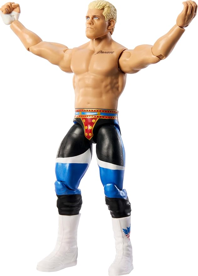 Mattel WWE Cody Rhodes “The American Nightmare” Action Figure, Main Event Series #153 6-inch Collectible with 10 Articulation Points & Life-Like Look