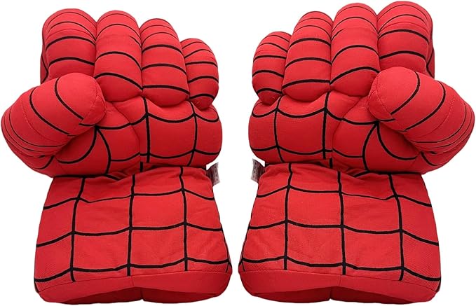 Superhero Gloves Cosplay, Costumes Gloves, Boxing Gloves,Superhero Toys Big Soft Plush Gloves Pair for Boys, Birthday,Gift