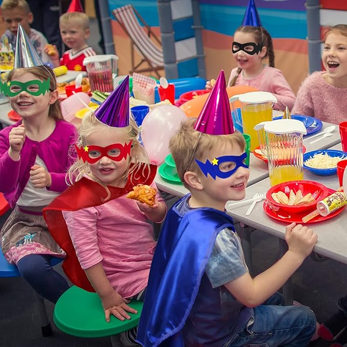 D.Q.Z Superhero-Capes for Kids 20 Sets, Group Super Hero Costume Toys for 3-10 Boys Girls Halloween Birthday Gifts