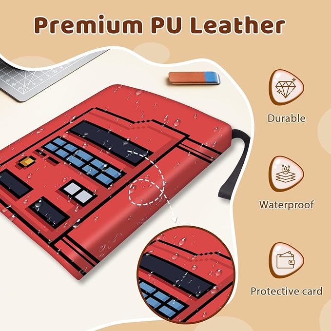 900 Pocket Game Card Binder, Trading Card Storage Album with 50 Durable 9-Pocket Pages, Game Design on Pocket Card Packs, Thanksgiving Christmas Birthday Gifts for Gamer Lover Collector's Album